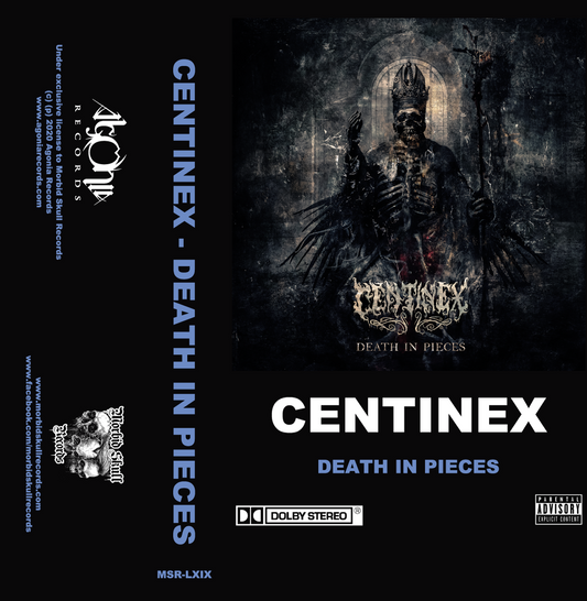 CENTINEX – Death In Pieces – TAPE/Kassette    (Death Metal aus Schweden) TeufelsZeug Records