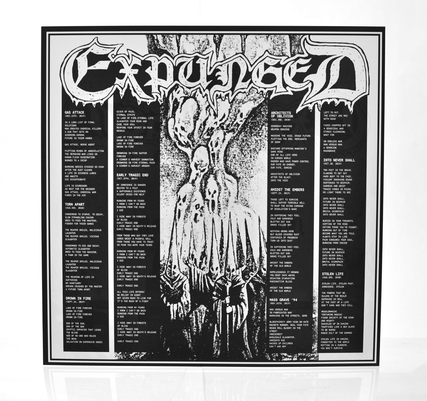 EXPUNGED - Into Never Shall ( 12" LP Oranga/Blue Crush ) Death Metal aus Kanada