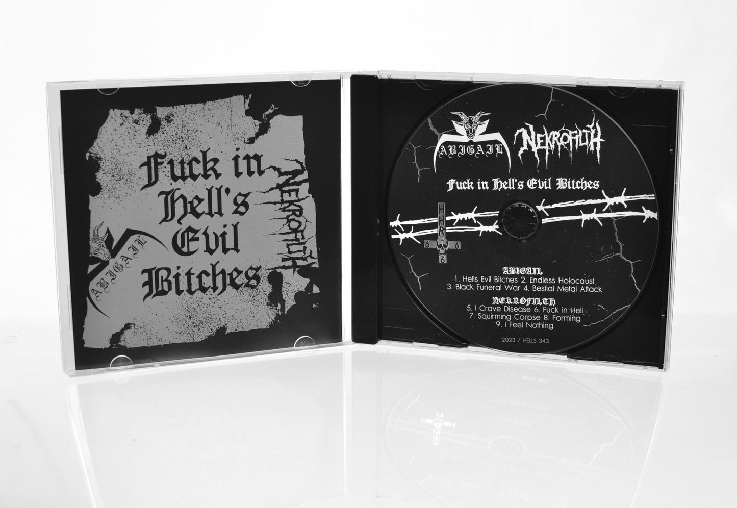 ABIGAIL / NEKROFILTH - Fuck In Hell's Evil Bitches (CD)