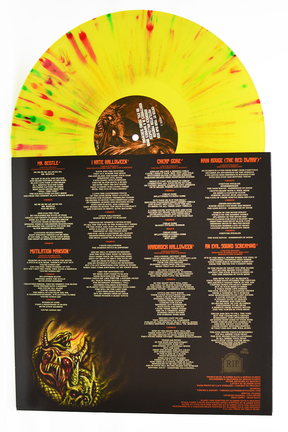 ACID WITCH - Evil Sound Screamers (12" LP w/ Poster) Splatter Yellow - Death/Doom aus USA