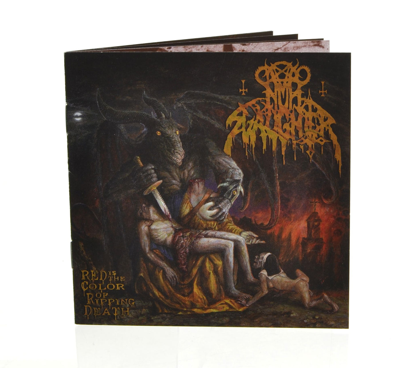 NUNSLAUGHTER - Red Is The Color Of Ripping Death (CD - Black Disc!) Devil Death Metal aus USA