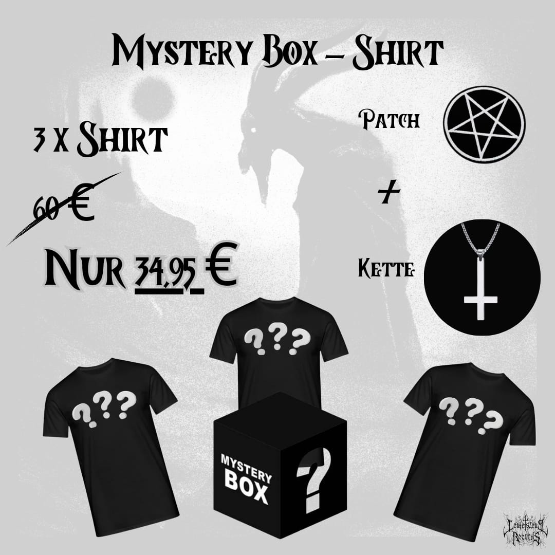 Mystery Box "T- Shirt " 3 Shirts +Kette +Aufnäher