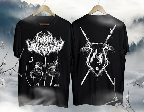 Frosted Undergrowth Black T-Shirt front and back print