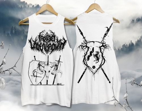 Frosted Undergrowth Tank Top Weiß (Front & Backdruck) Größen: S bis XL TeufelsZeug Records